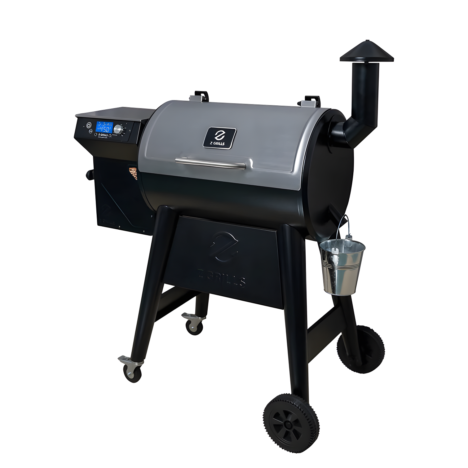 Z Grills 24'' Stainless Steel Wood Pellet Grill Smoker