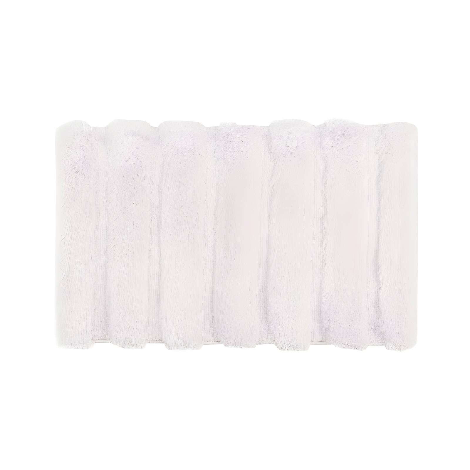 Blush Tufted Pearl Channel Bath Rug 24"