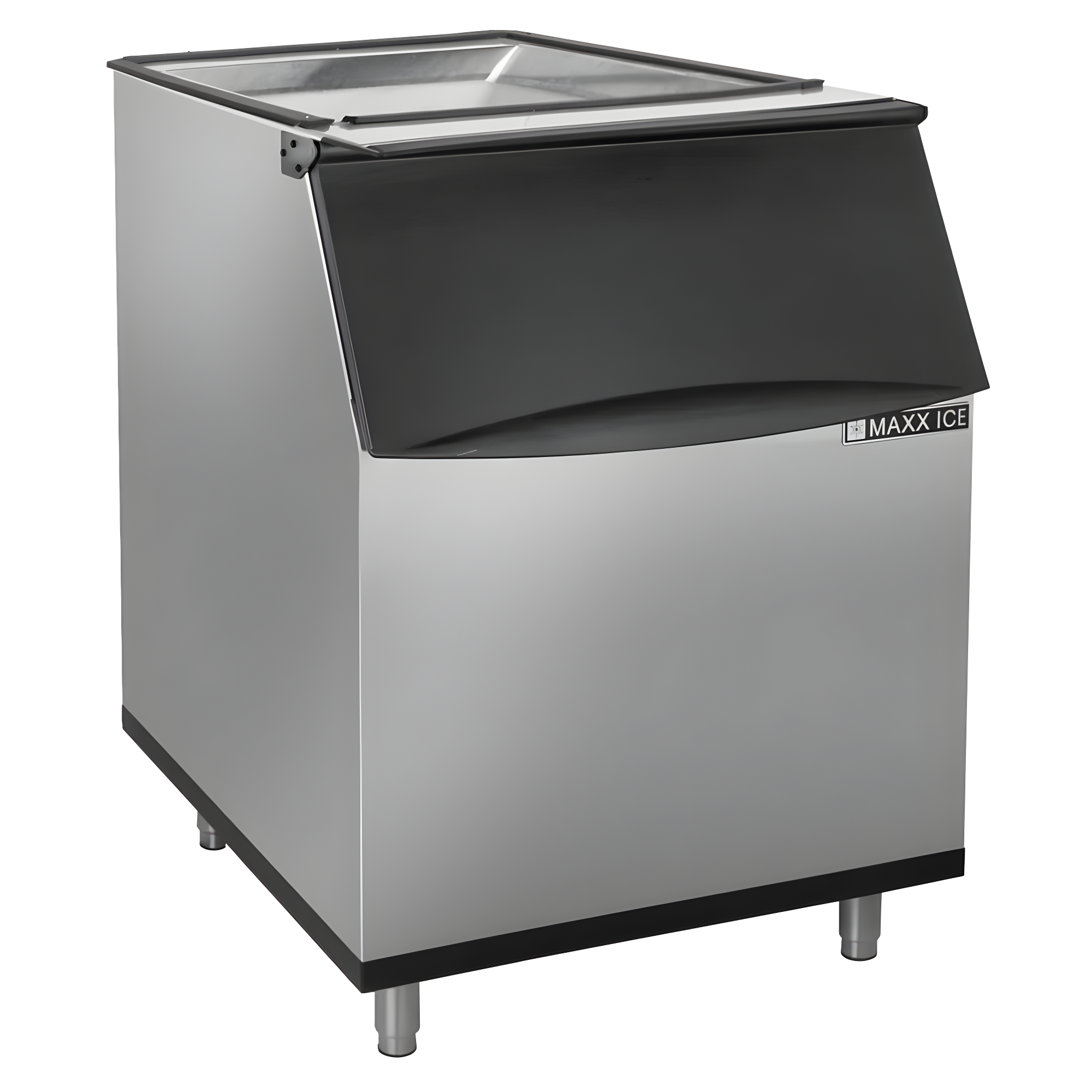 Maxx Ice 30" Stainless Steel and Black Ice Storage Bin