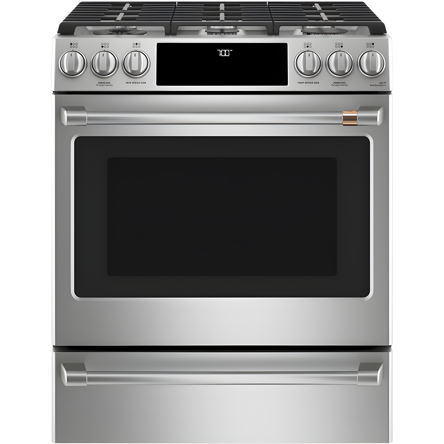 Stainless Steel 30" Smart Convection Gas Range with Griddle