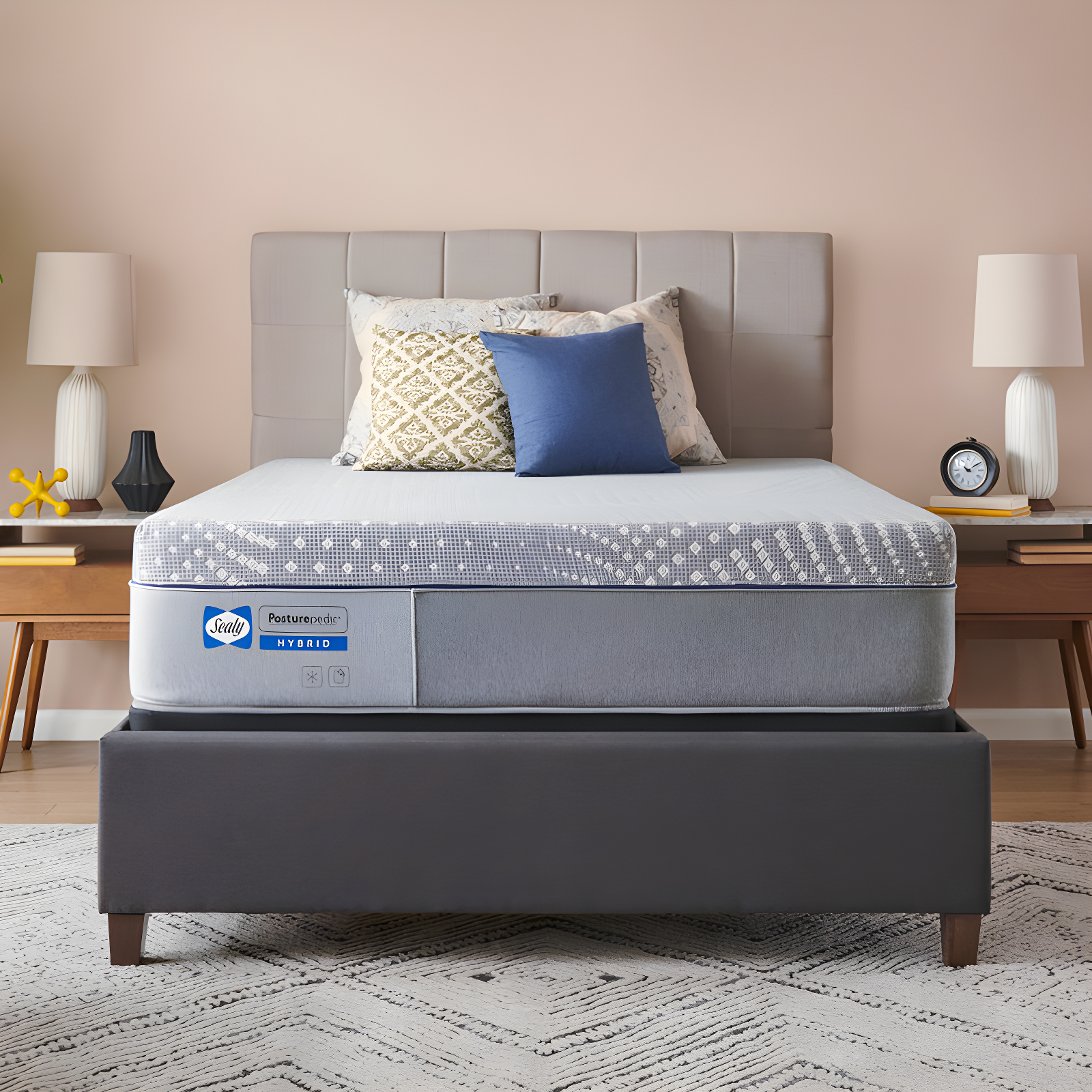 California King 13" Plush Hybrid Mattress with Gel Memory Foam