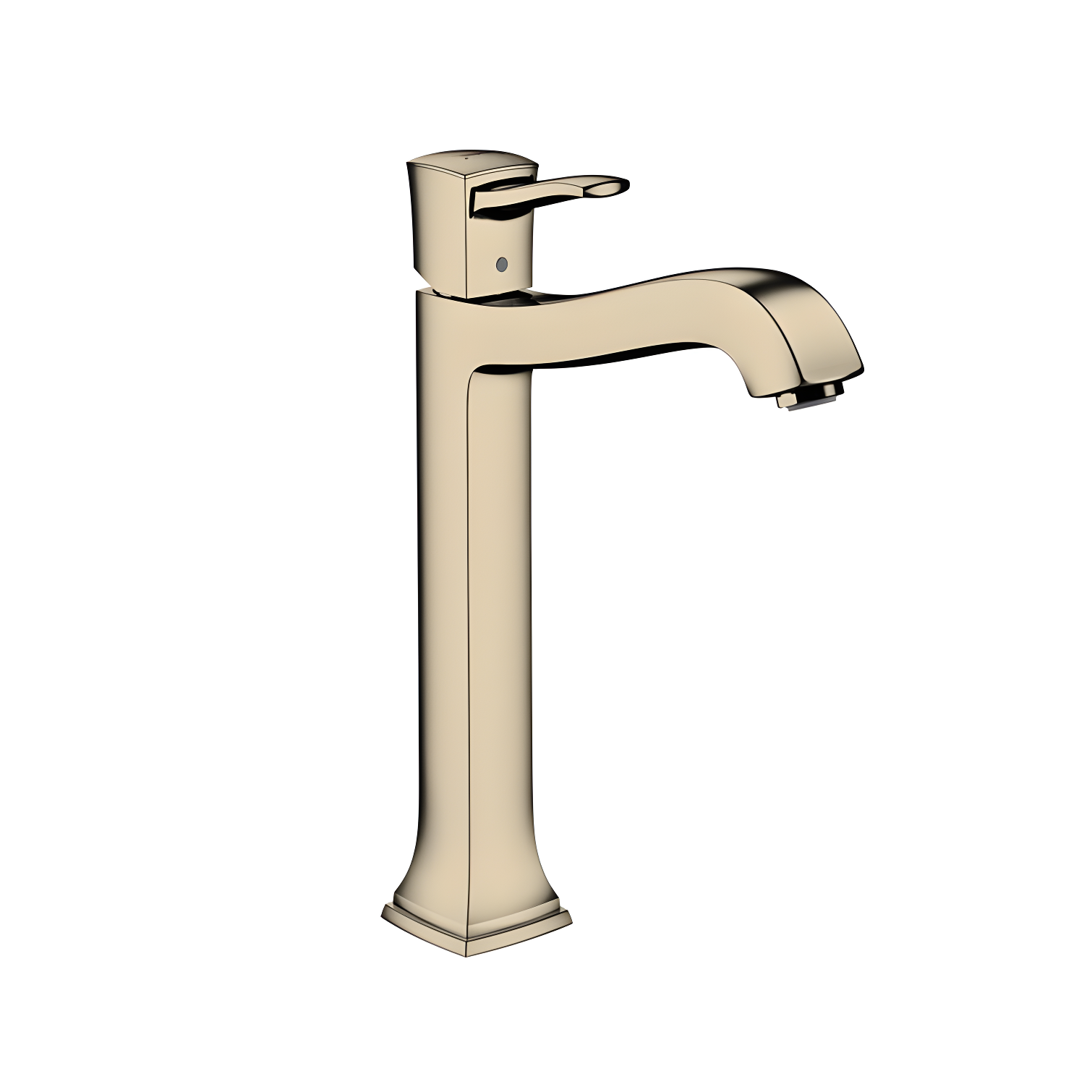 Polished Nickel Modern Single Hole Vessel Faucet