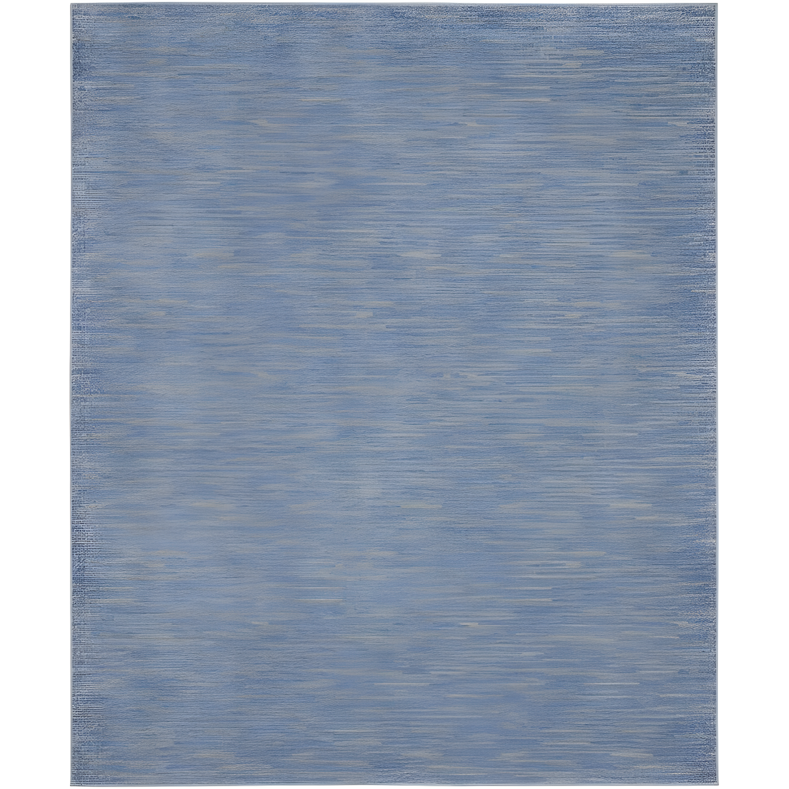 Rectangular 8' x 10' Blue/Grey Synthetic Easy Care Rug