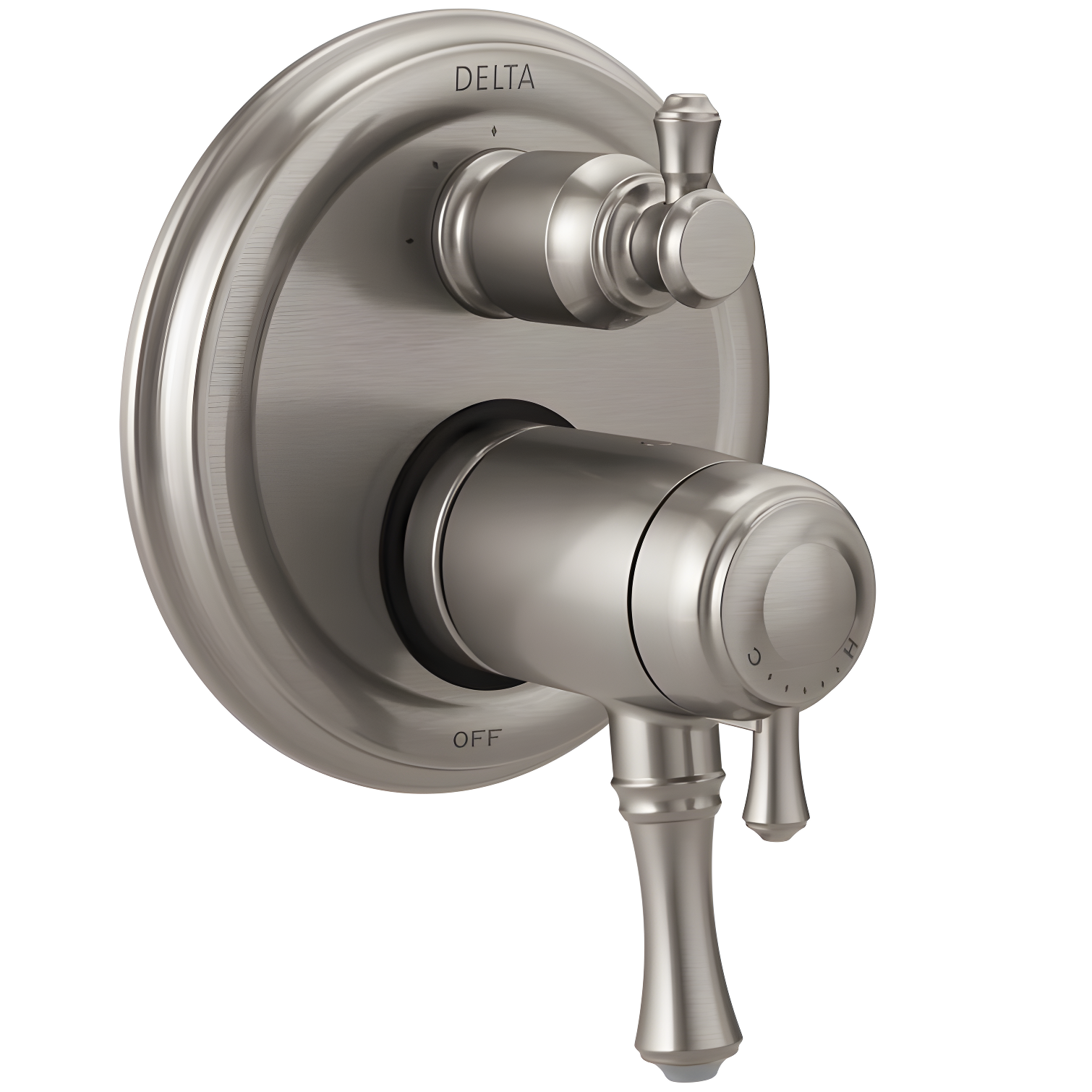 Cassidy Stainless Steel Wall-Mounted Double Handle Valve Trim