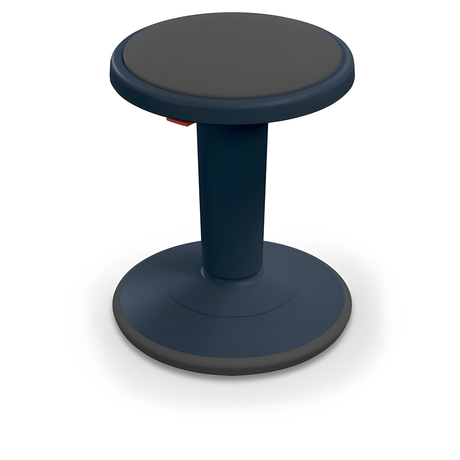 Navy Adjustable Height Ergonomic Plastic Wobble Stool