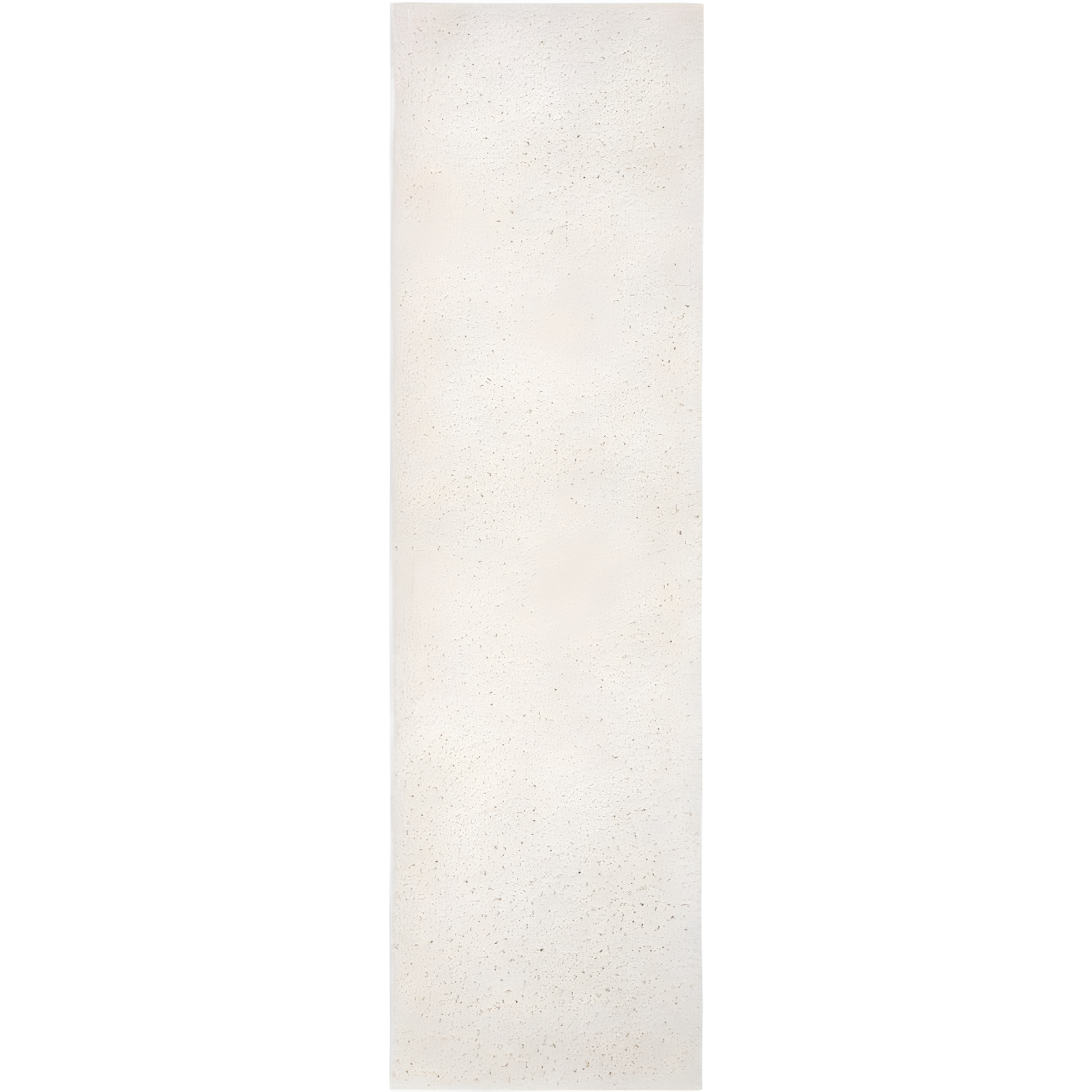 Ivory Hand-Knotted Synthetic Shag Runner Rug, 2'3" x 12'