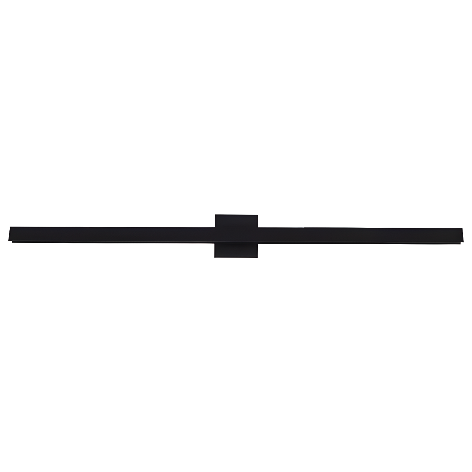 Sleek Black Aluminum LED Wall Sconce 37" Direct Wired