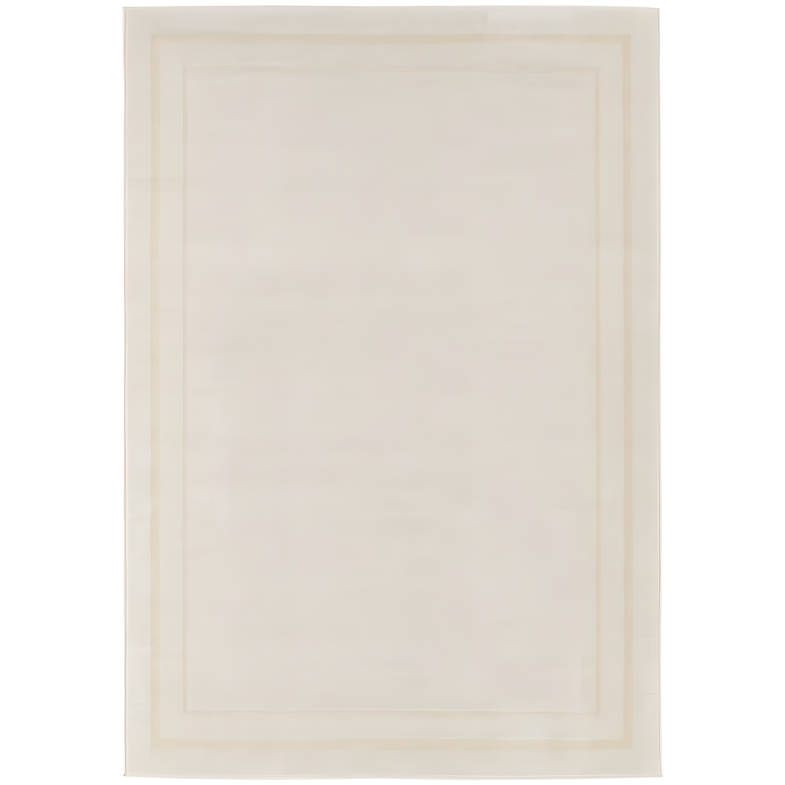 Ivory Gold 4' x 6' Rectangular Washable Synthetic Rug