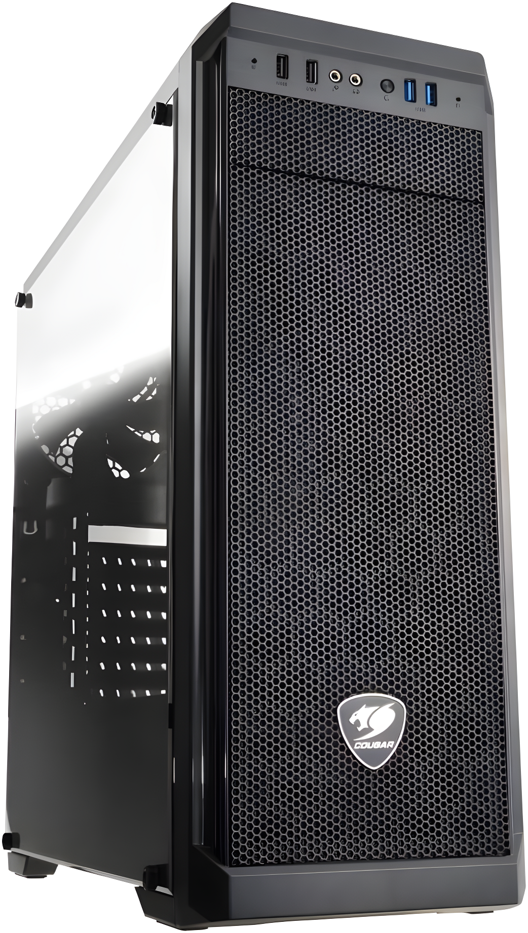 Cougar Black Tempered Glass Mid Tower Gaming Case