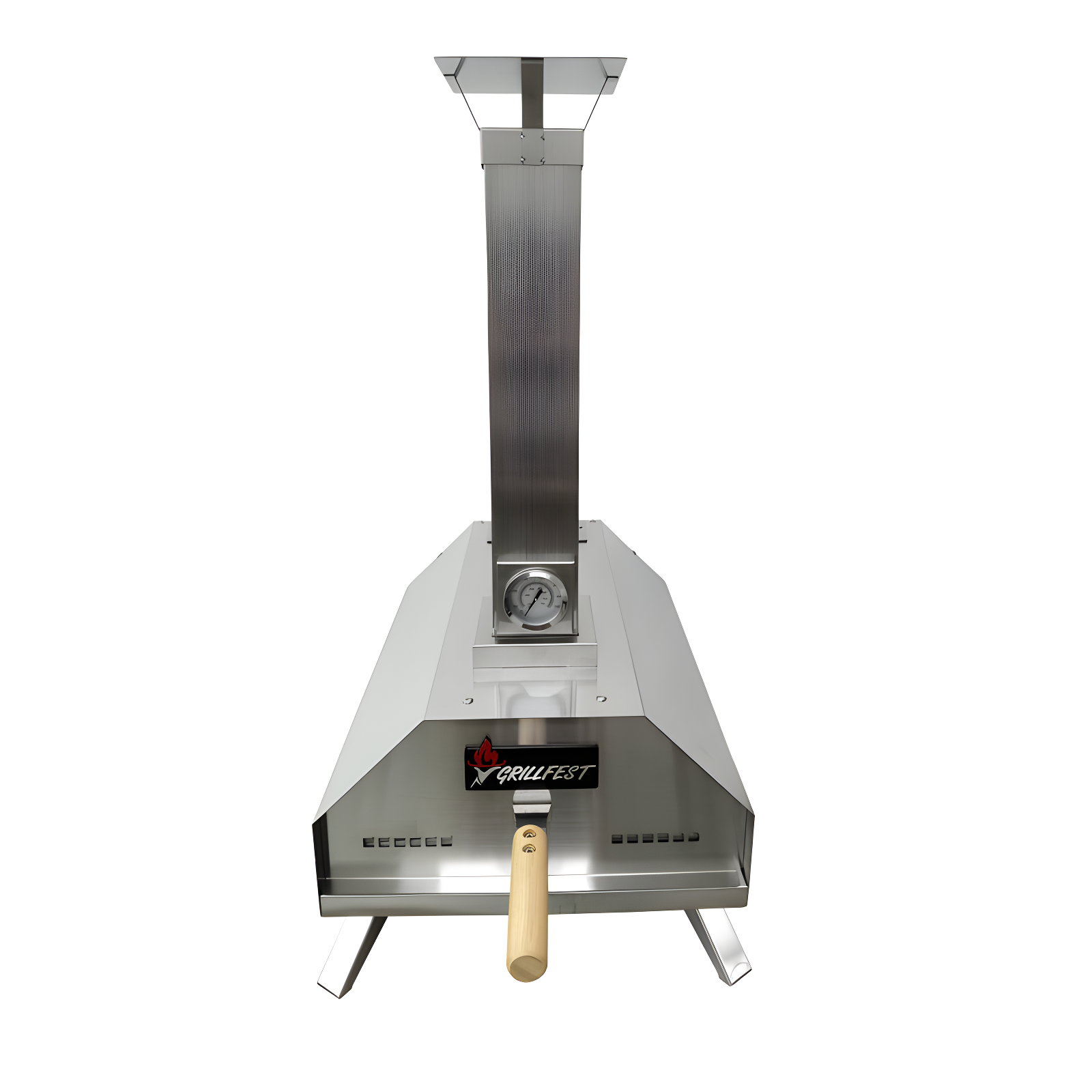 Stainless Steel Wood-Fired Outdoor Pizza Oven with Accessories