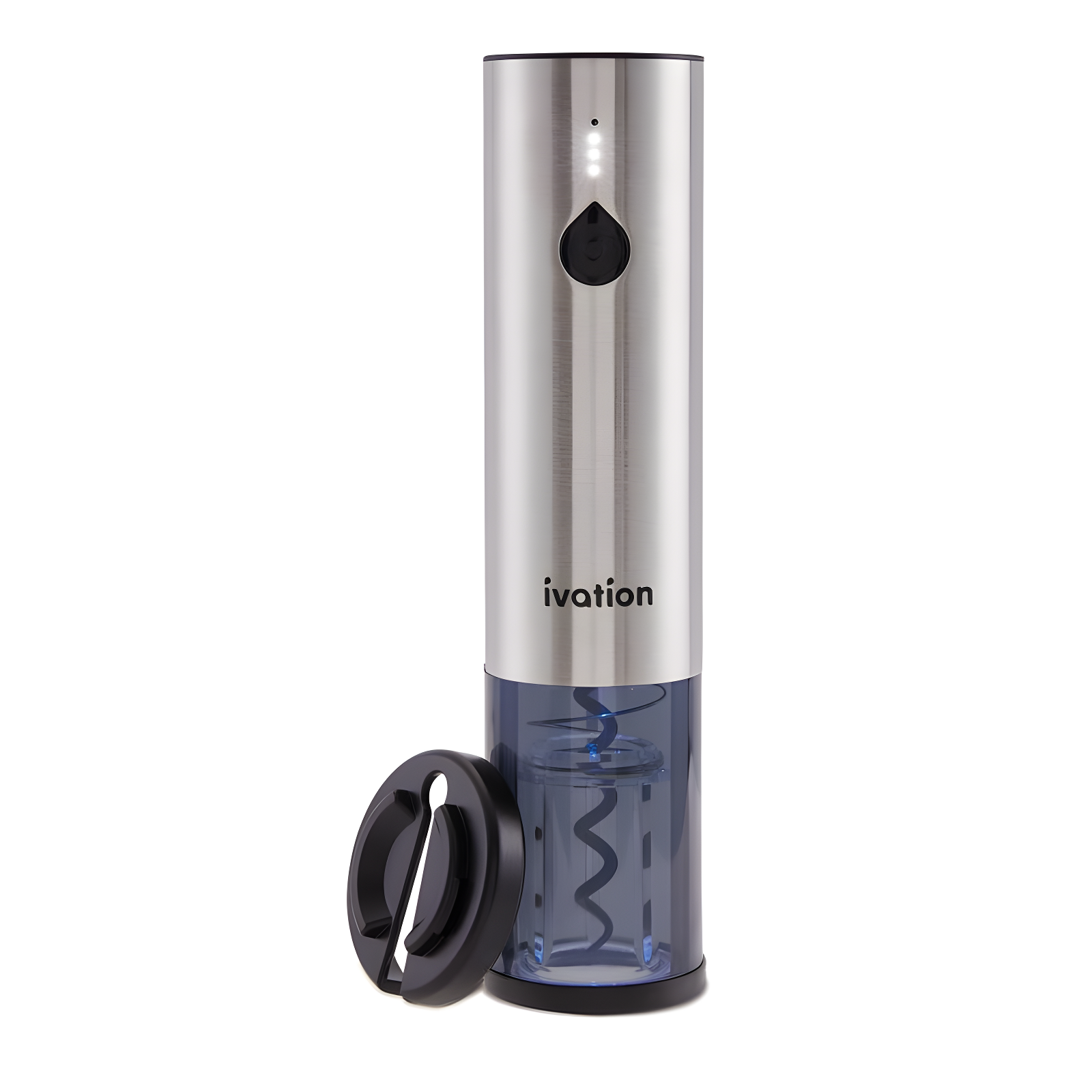 Ivation Stainless Steel Rechargeable Electric Wine Opener with Foil Cutter