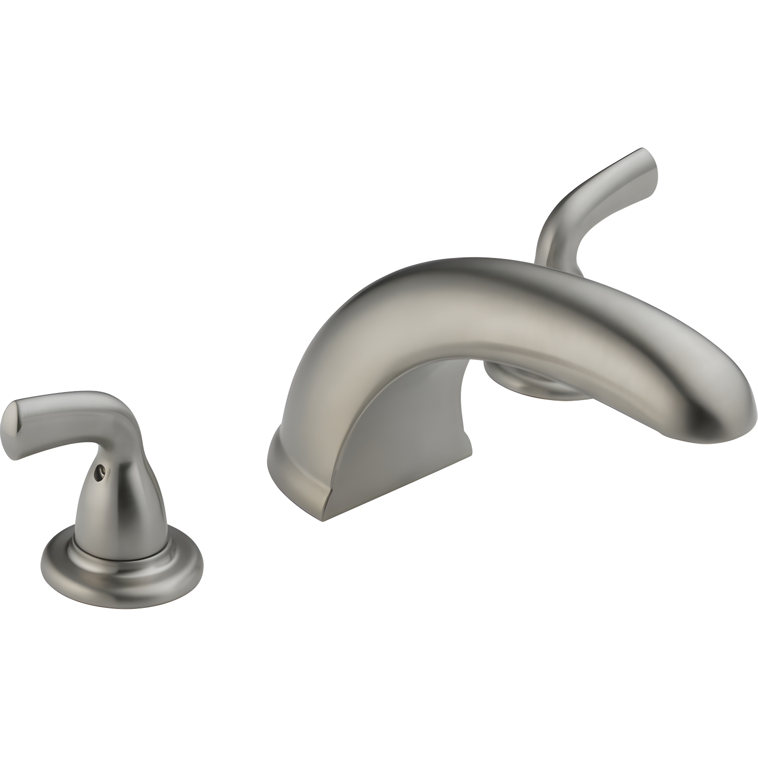 Stainless Steel Modern Deck Mounted Widespread Faucet