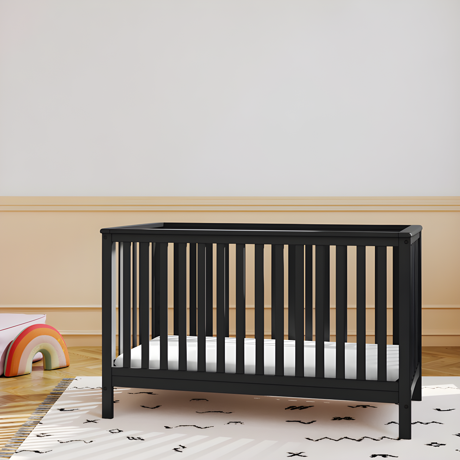 Storkcraft Hillcrest Black Pine 4-in-1 Convertible Crib