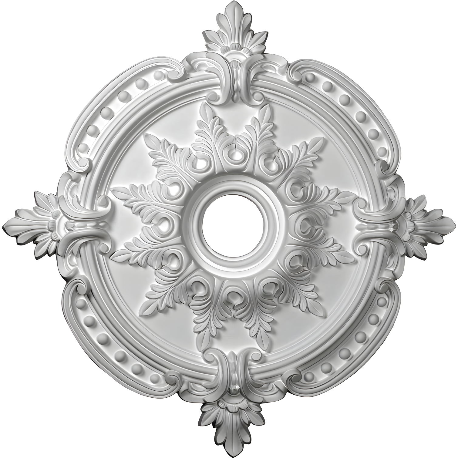 Benson Classic White Decorative Ceiling Medallion