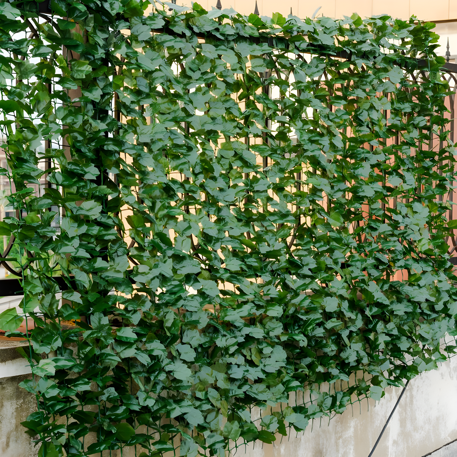 Lush Green 42''x95'' Artificial Ivy Leaf Privacy Fence Screen