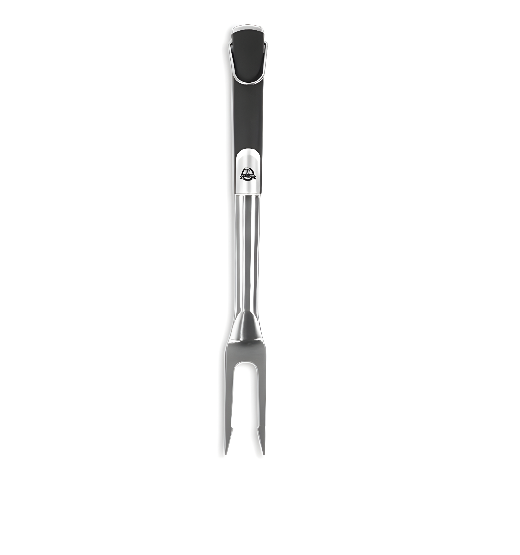 Pit Boss Soft Touch Stainless Steel BBQ Fork, Black and Silver