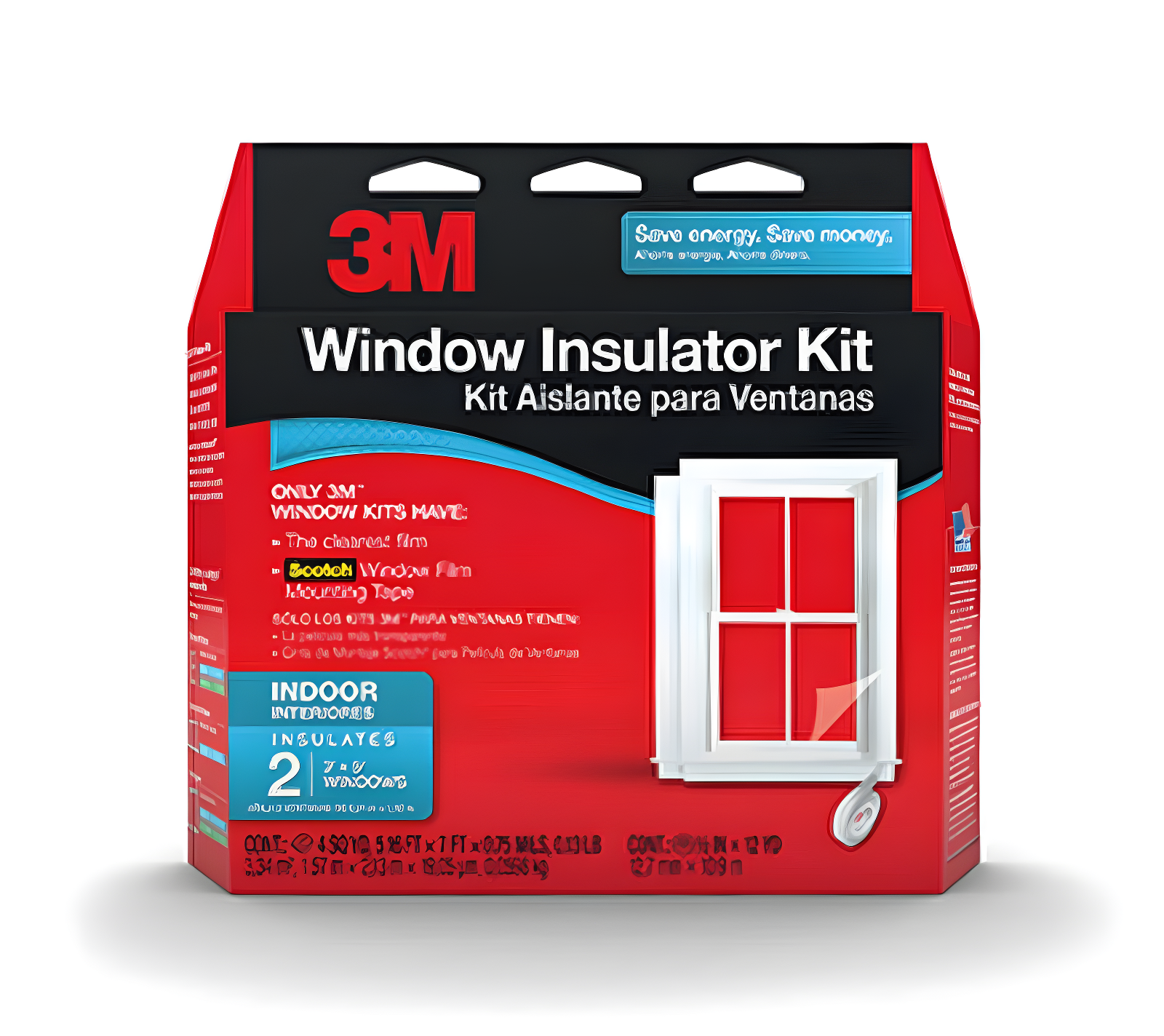 3M Clear Indoor Window Insulator Kit for Two 3ft x 5ft Windows