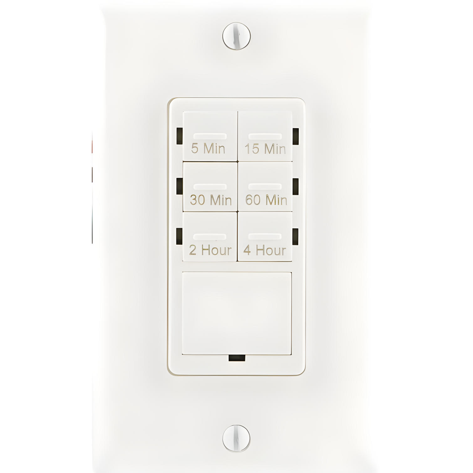 White Digital In-Wall Countdown Timer with Wall Plate