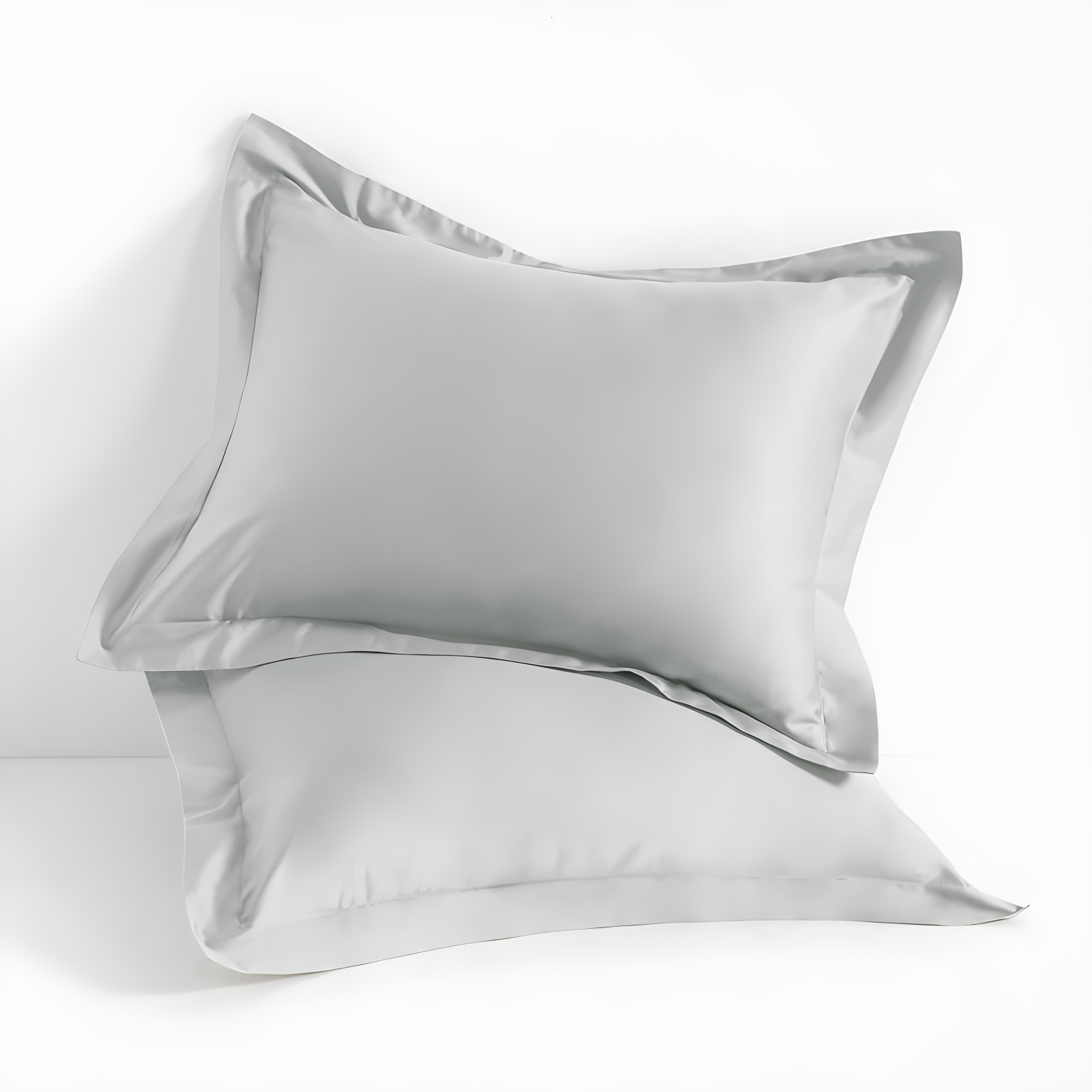 Light Gray Cotton Hypoallergenic Standard Pillow Shams