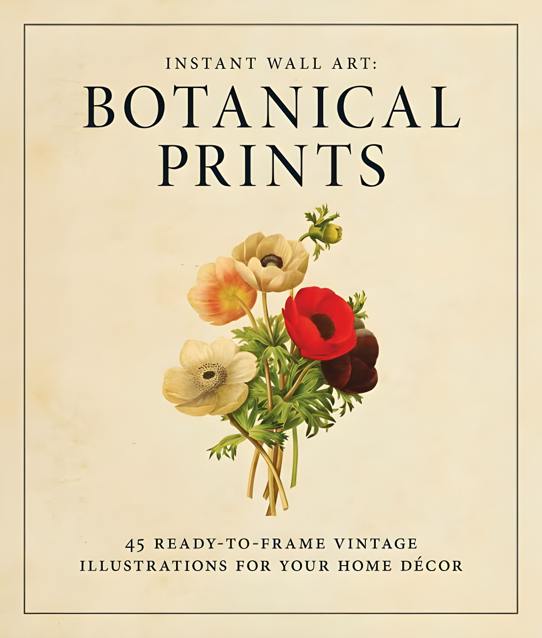 Instant Wall Art Botanical Prints Paperback Book