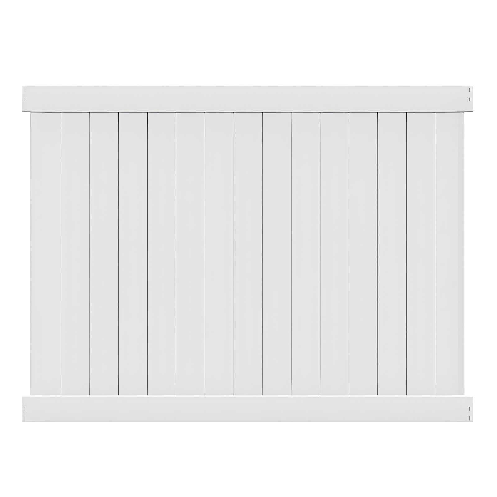 Bolton 6-ft H x 8-ft W White Vinyl Privacy Fence Panel