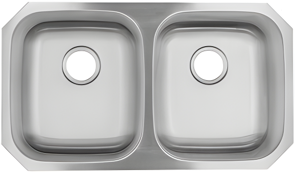 32'' Stainless Steel Double Bowl Undermount Kitchen Sink