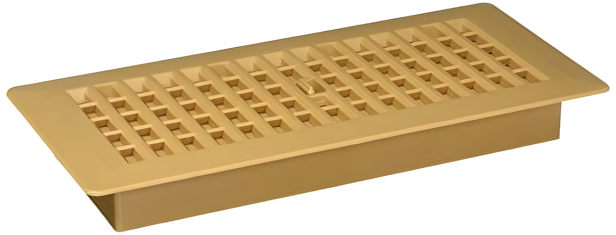 Caramel Plastic 4x10 Floor Register with Easy Airflow Control