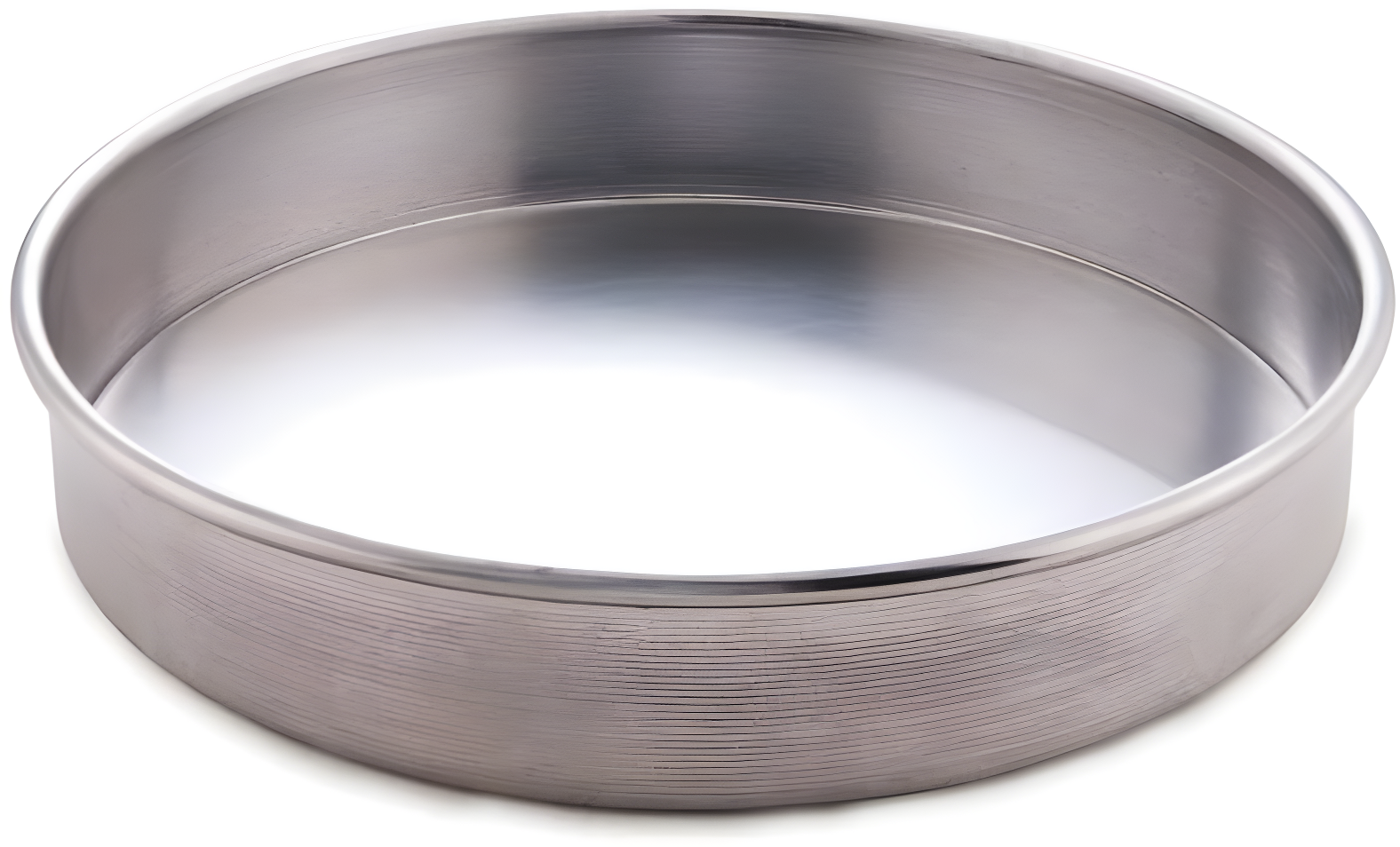 12-Inch Silver Aluminum Deep Pizza Pan