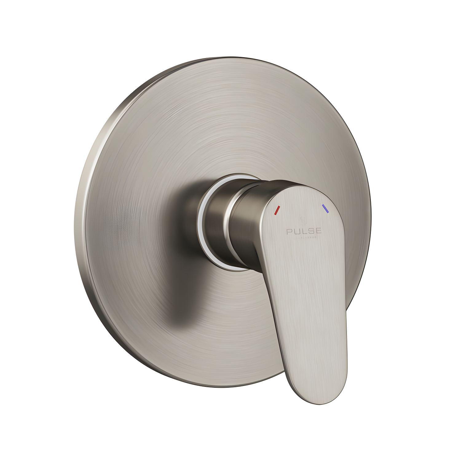 Brushed Nickel Lever Shower Valve with Safety Stop