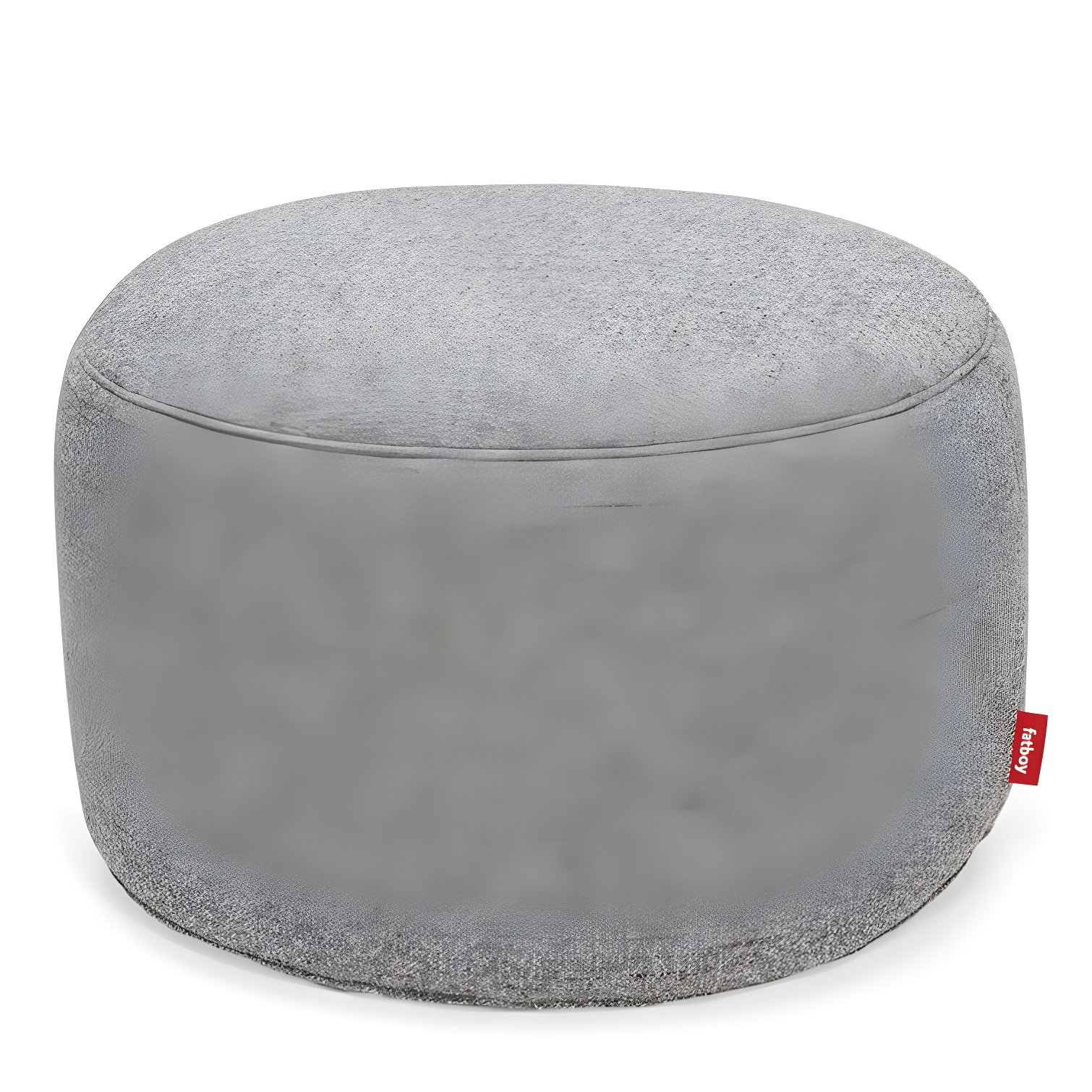 Grid Stone Bouclé Oversized Pouf in Heavy Duty Polyester