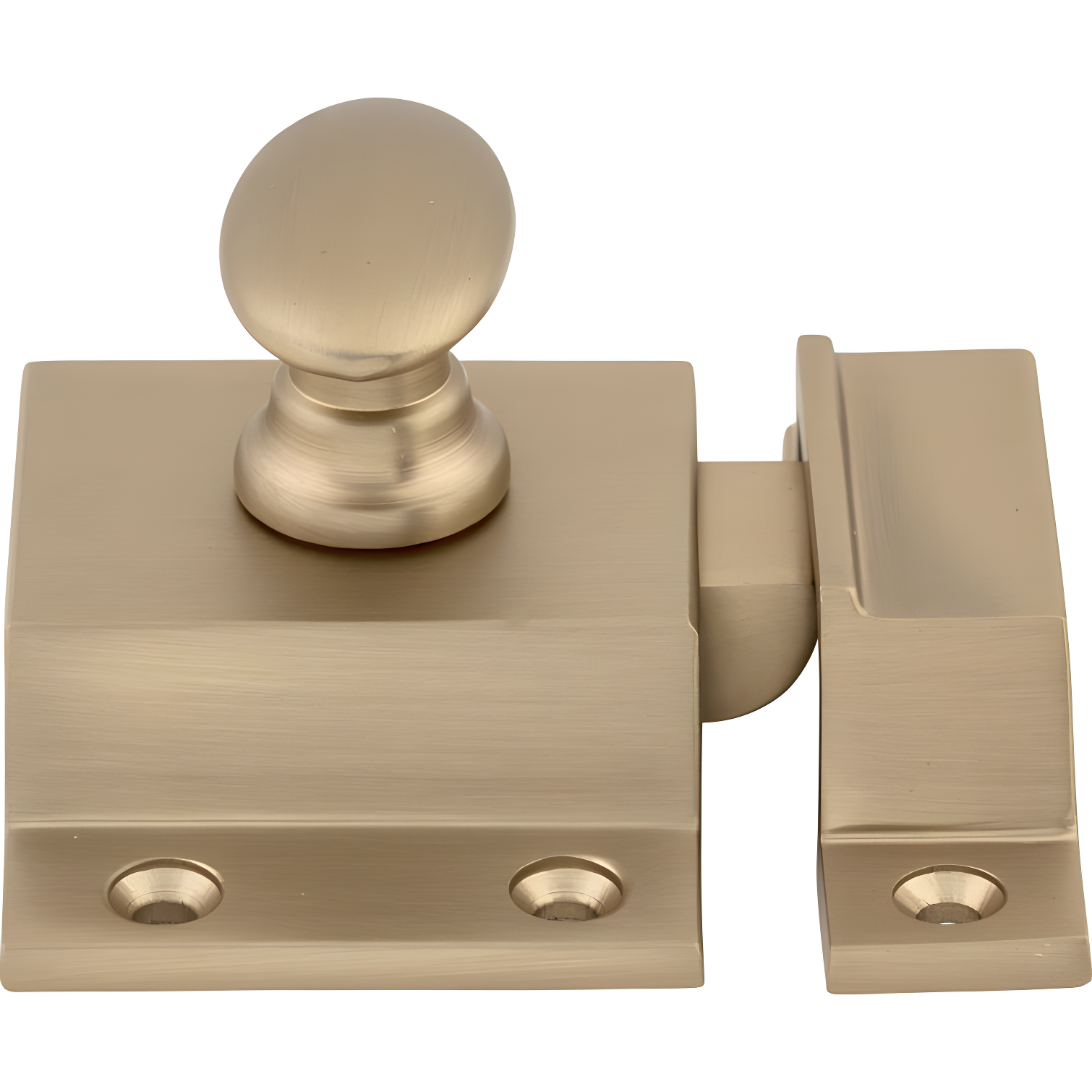 Brushed Bronze 2-Inch Oval Cabinet Latch