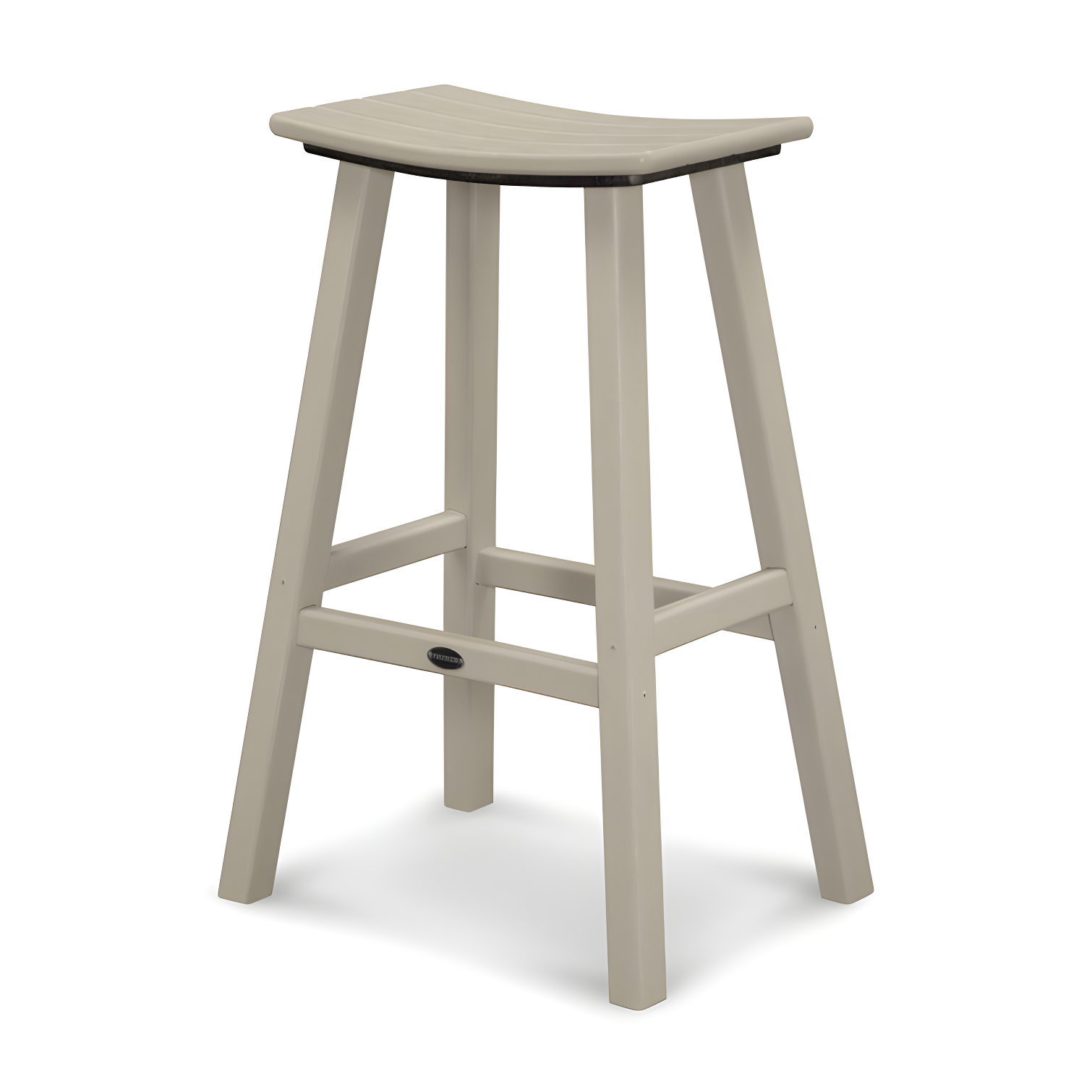 Sand Polywood 30" Saddle Bar Stool