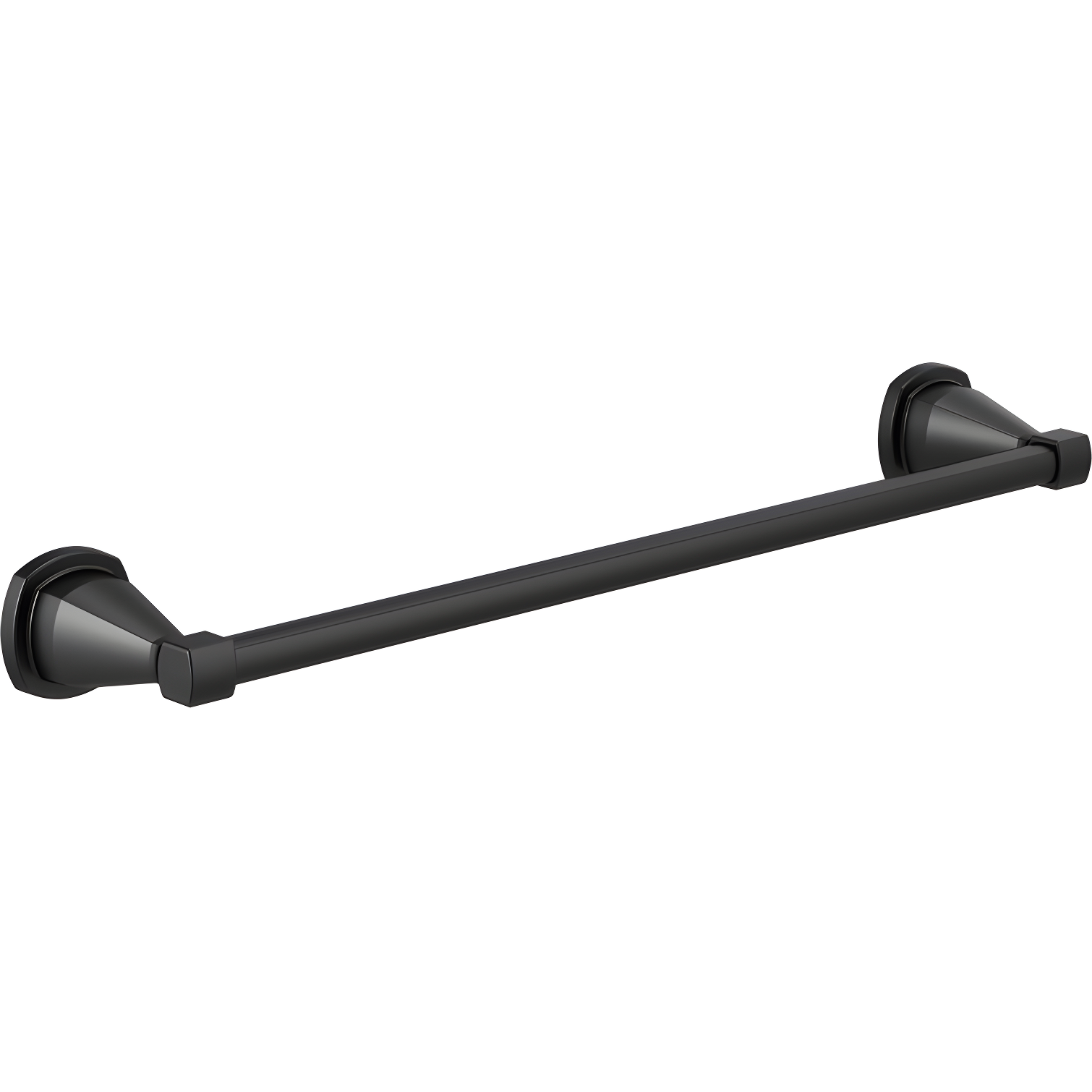 Matte Black 18-Inch Wall Mounted Towel Bar