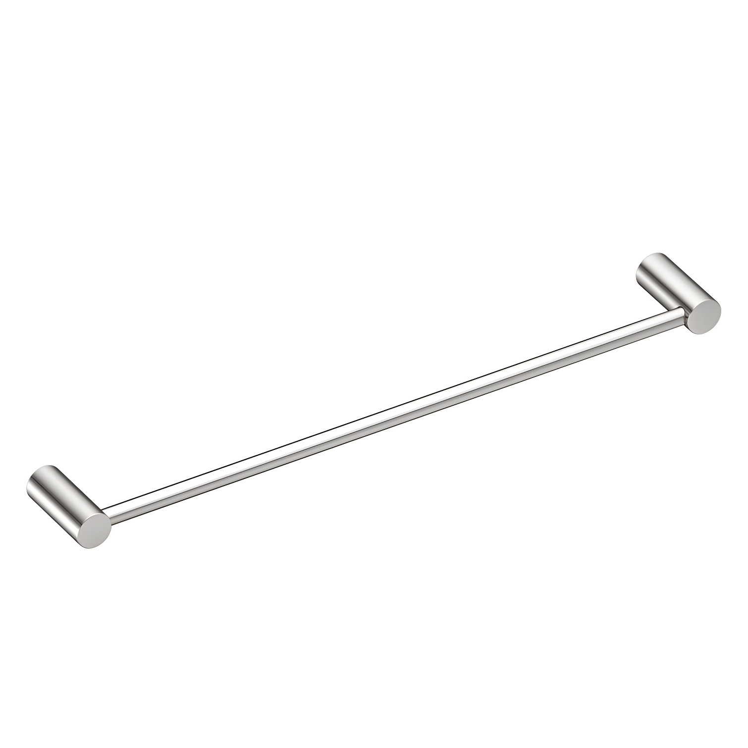 Modern Chrome 24-Inch Wall Mounted Towel Bar