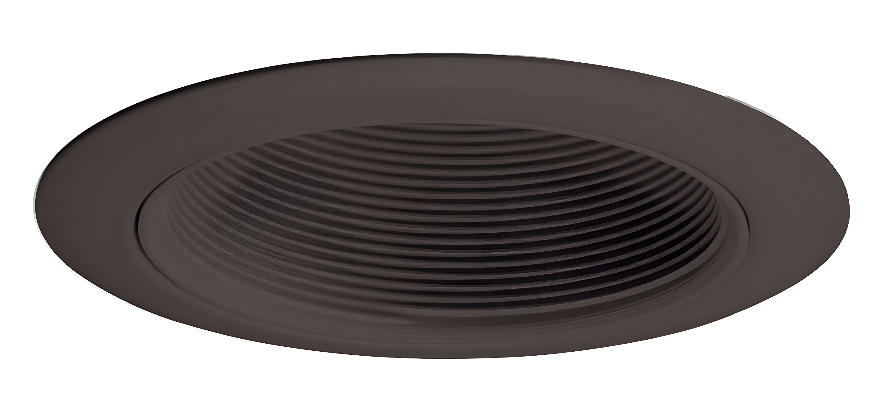 Black 4-Inch Recessed Baffle Trim for Down Lighting