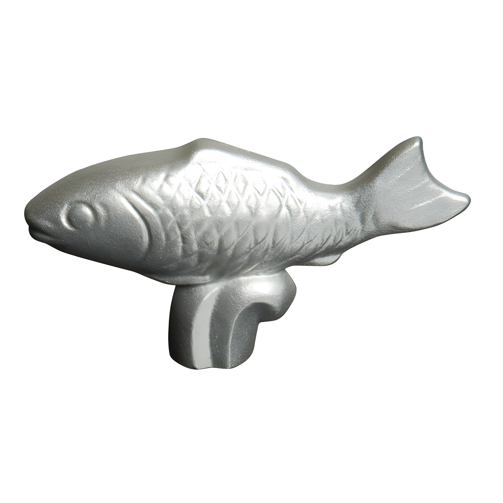 Stainless Steel Fish Shaped Novelty Knob