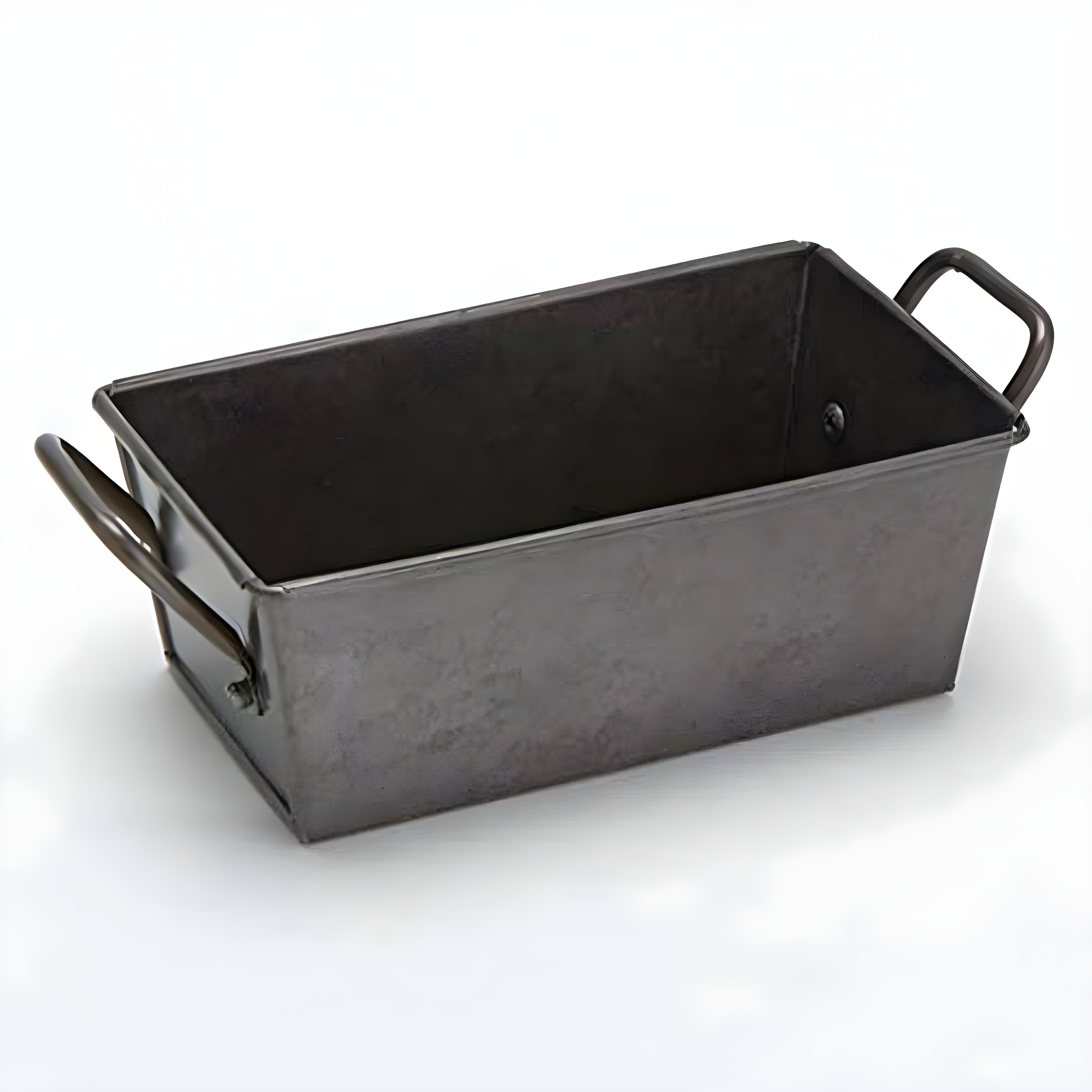 Rectangular Galvanized Metal Sugar Packet Holder with Handles