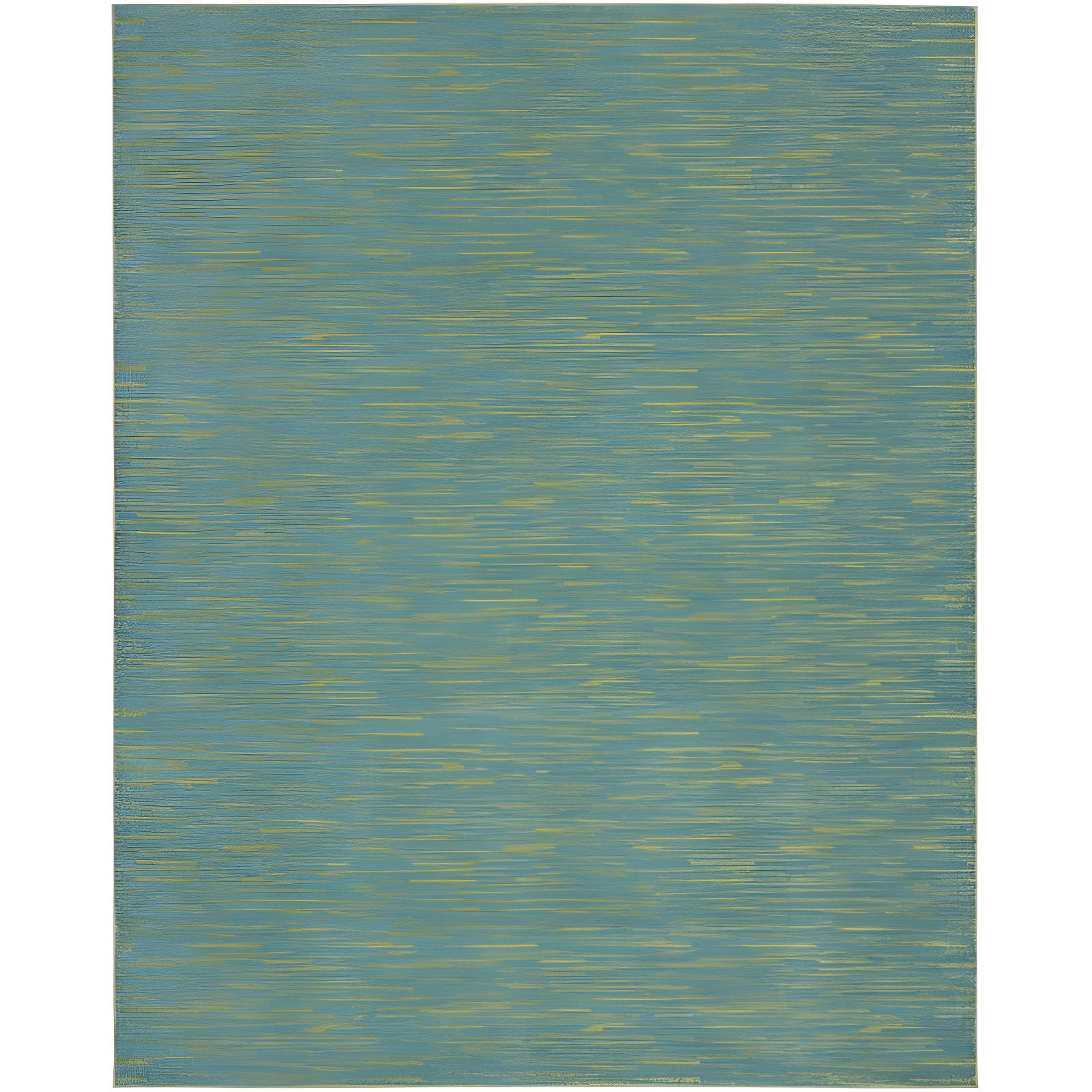 Marled Blue-Green 8' x 10' Easy-Care Synthetic Area Rug