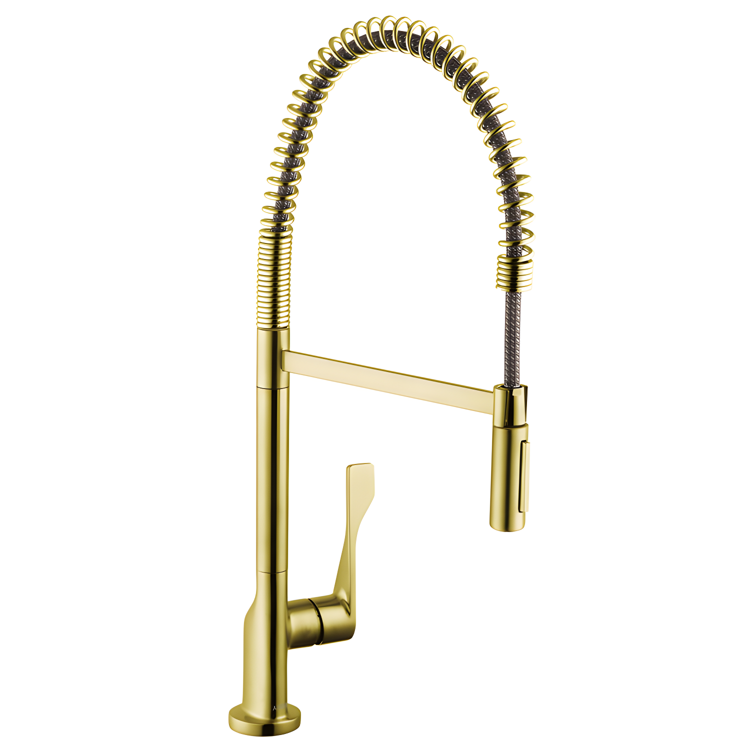 Brushed Gold Optic Pull-Down Kitchen Faucet with Spray