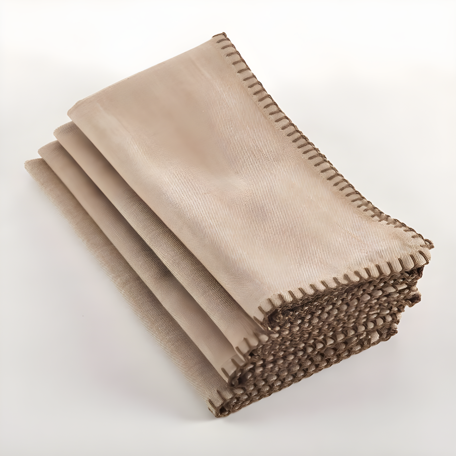 Natural Cotton Whipstitched Napkin Set of 4