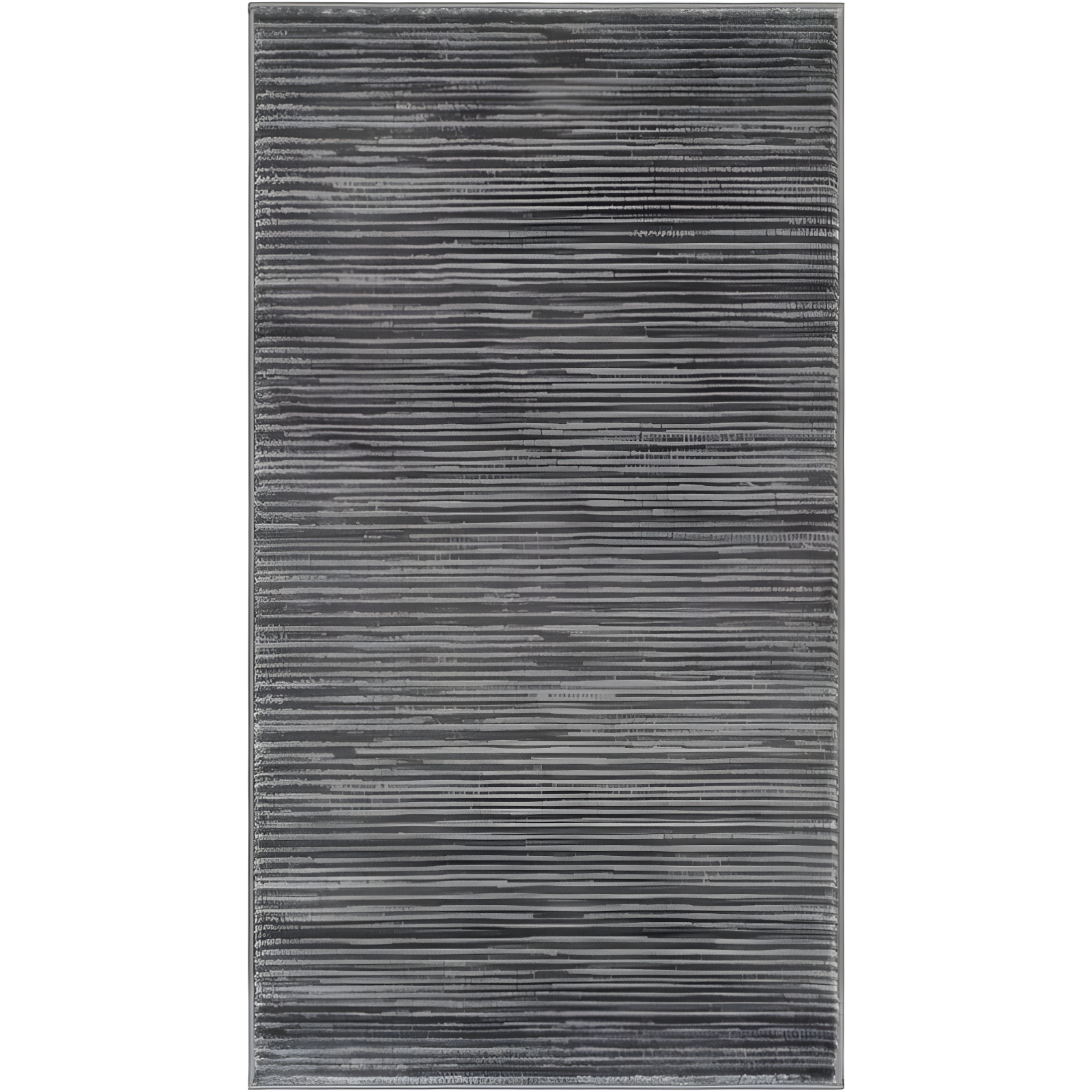 Gray Hand-knotted Reversible Synthetic Area Rug 2' x 3'