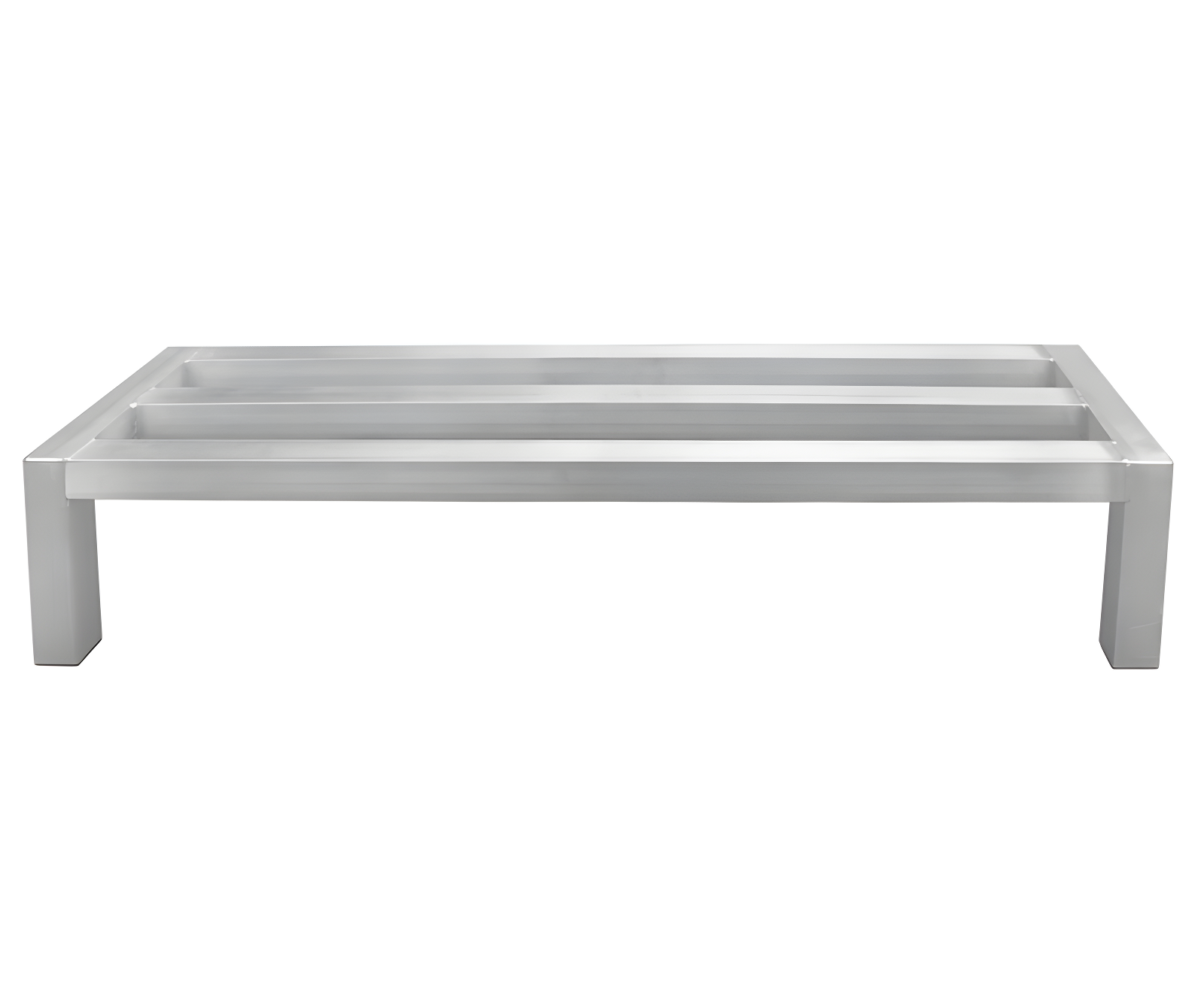 Silver Aluminum Welded Kitchen Dunnage Rack, 48" x 14"