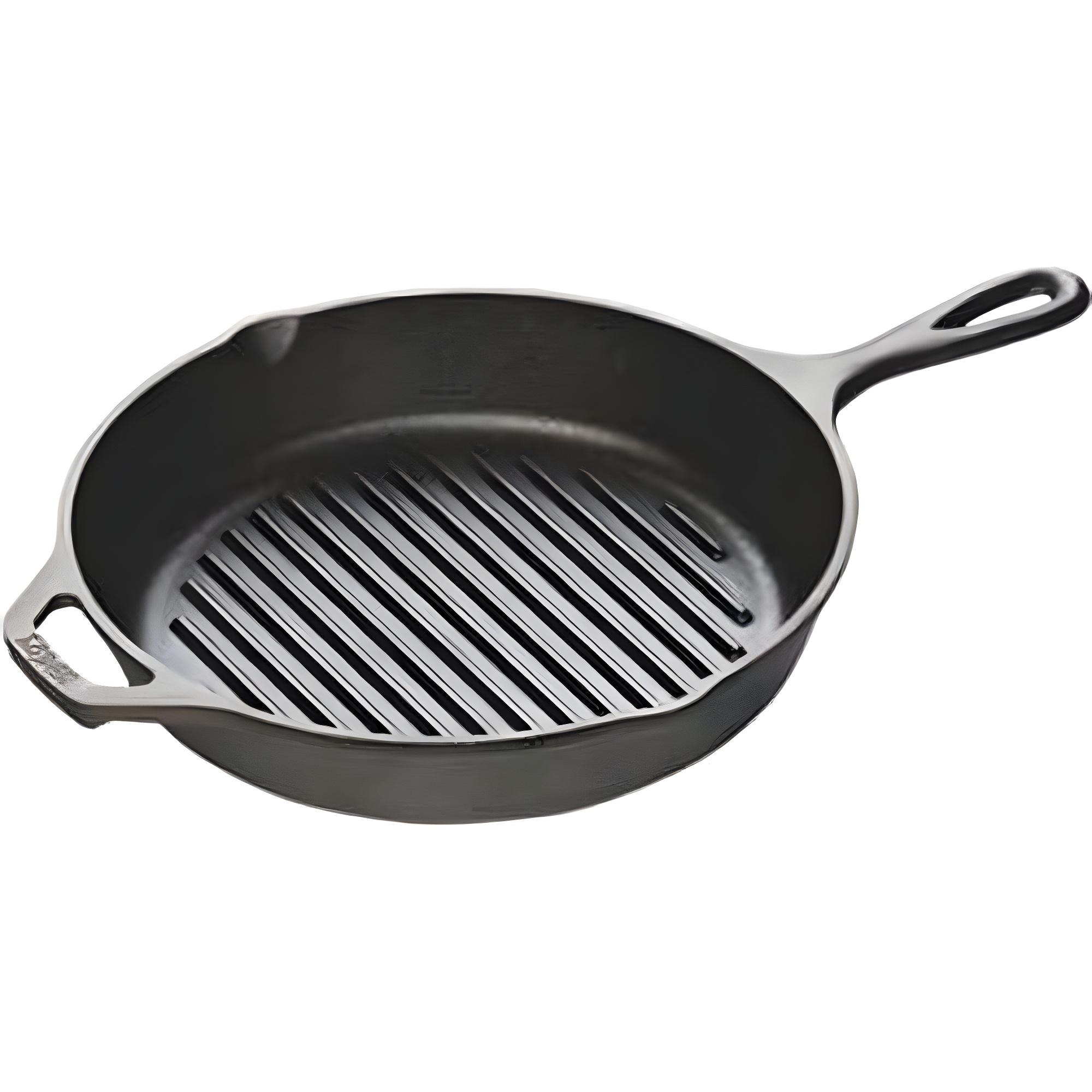 Lodge 10.25-Inch Black Cast Iron Grill Pan