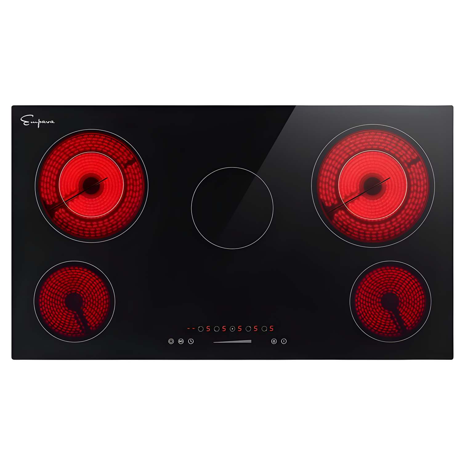 Empava 36" Black Ceramic Induction 5 Burner Cooktop