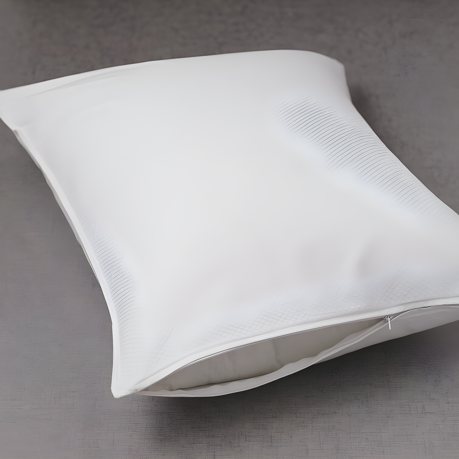 Cooling Cotton Pillow Protector with Zipper Closure - Standard Size