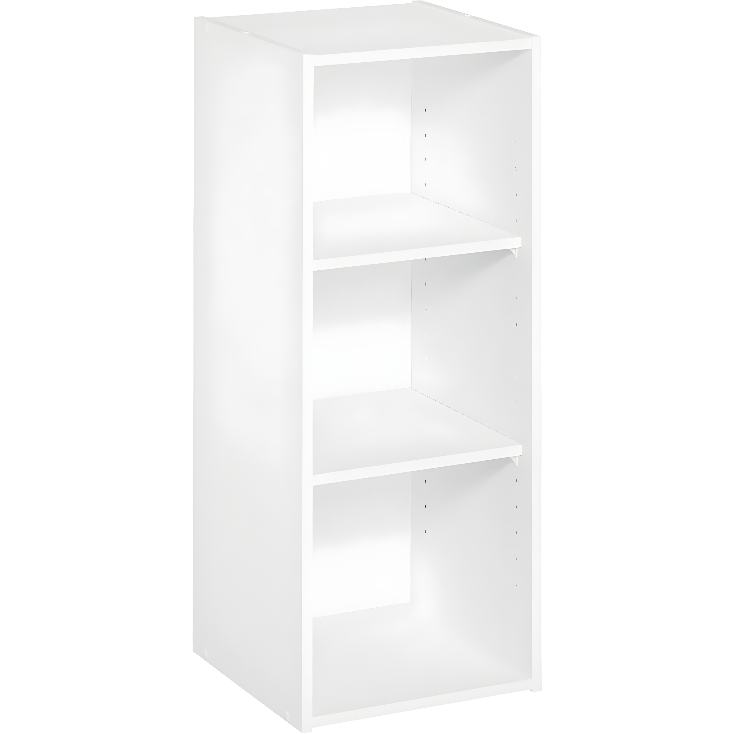 White Adjustable Stackable 3-Shelf Organizer