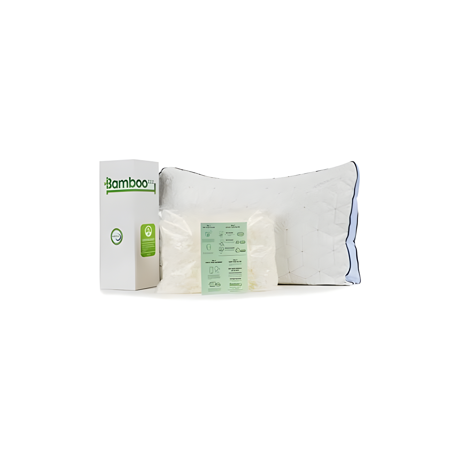 Queen Size Adjustable Memory Foam Pillow with Bamboo Cover