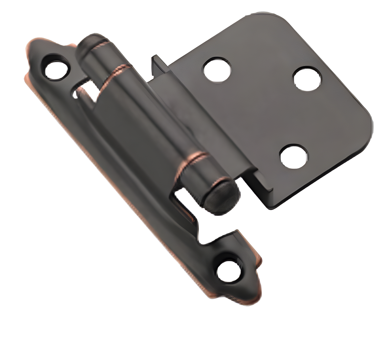 Oil Rubbed Bronze Self-Closing Cabinet Hinges, 2 Pack