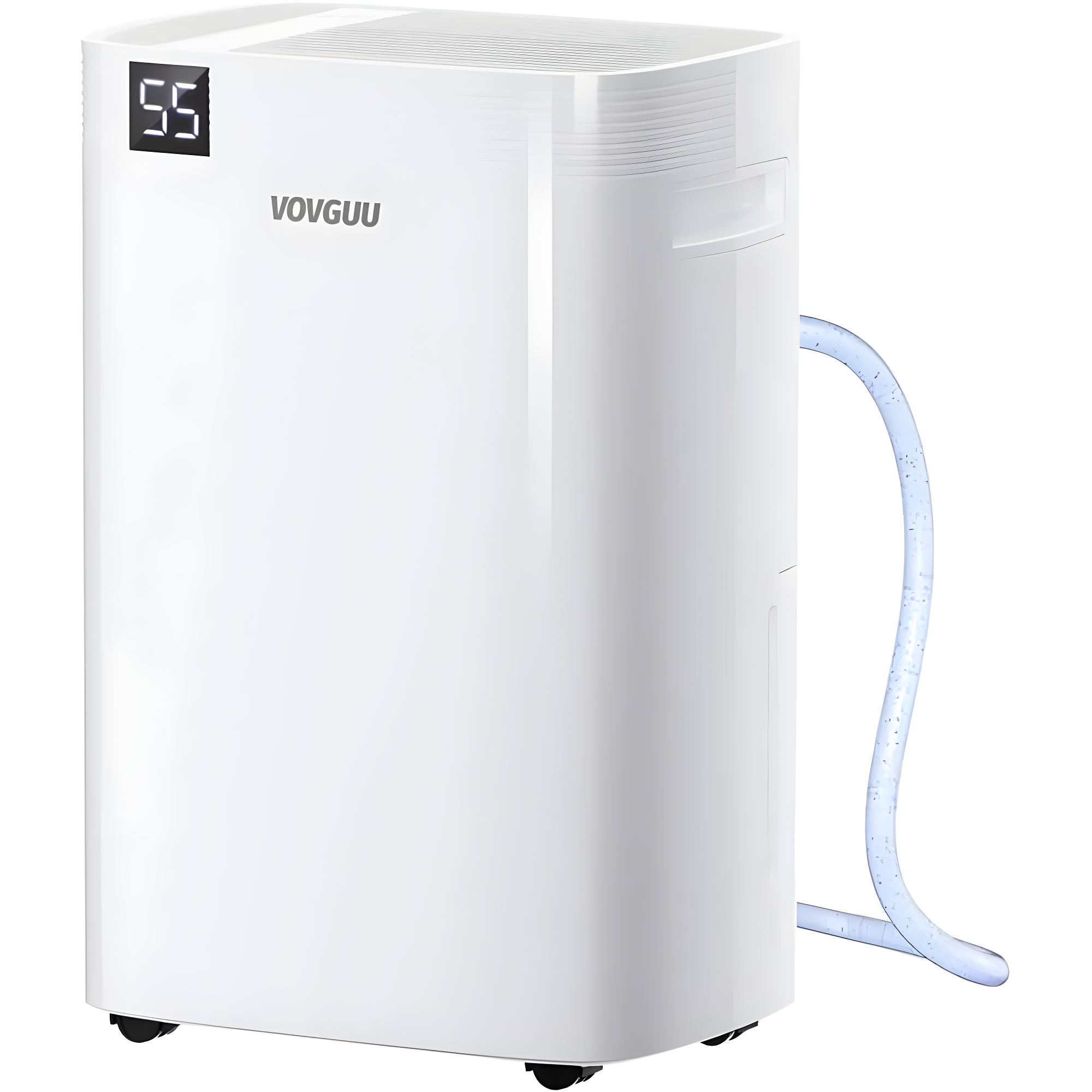 52 Pints White Portable Energy Star Dehumidifier with Drain Hose