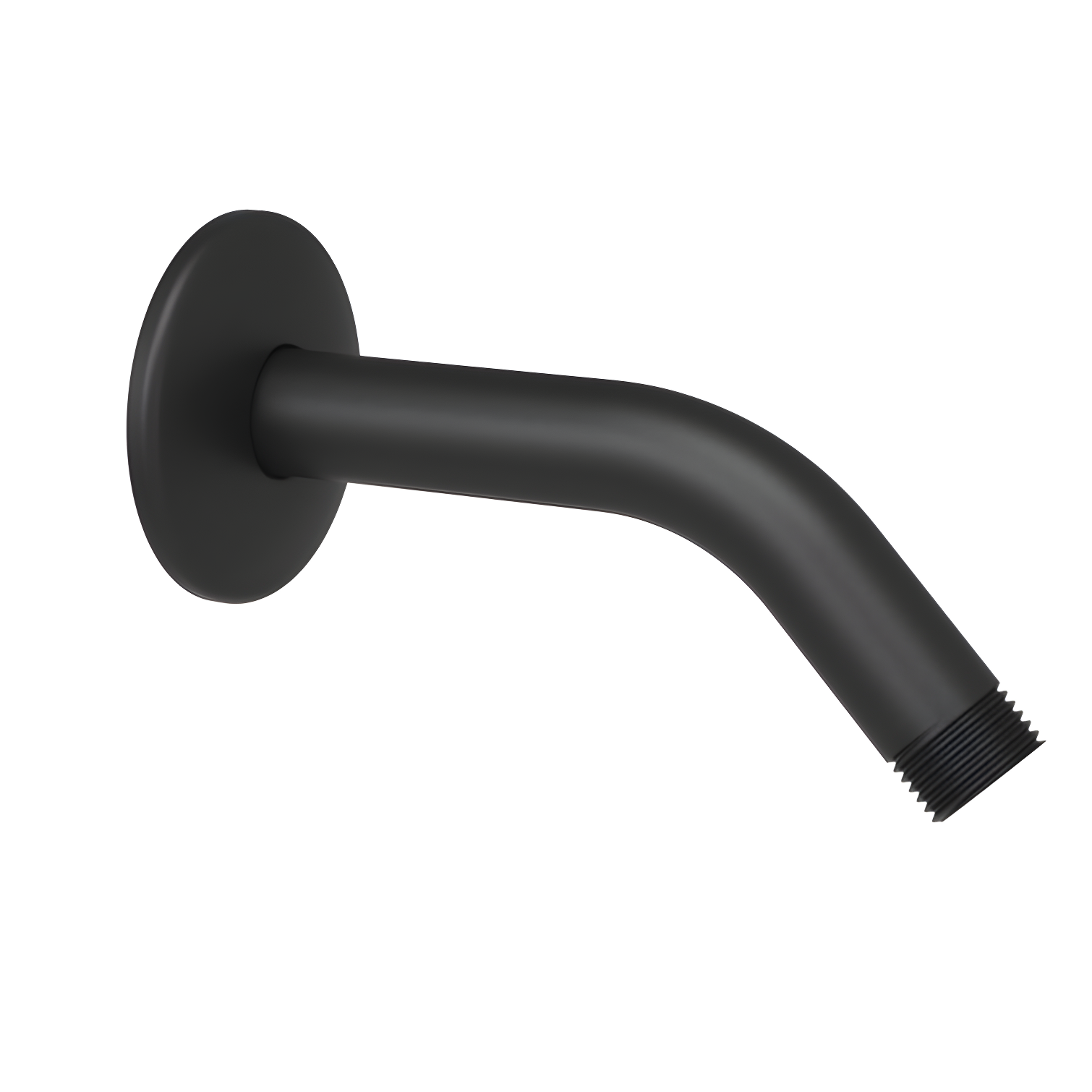 Matte Black Stainless Steel Wall-Mounted Shower Arm